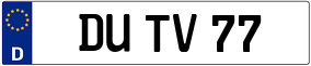 Trailer License Plate